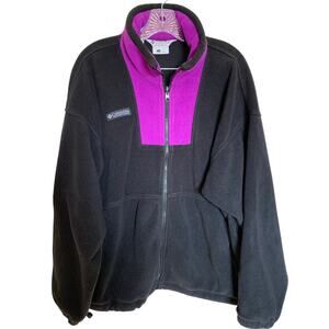 Columbia fleece full zip jacket size large women's